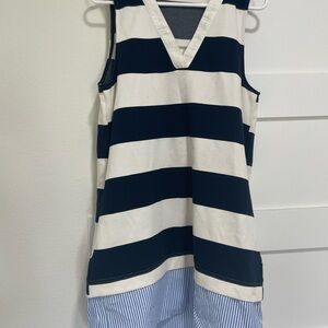 Striped Navy and White Kids Dress